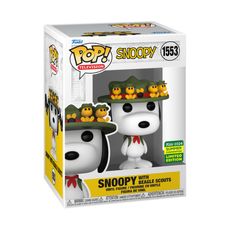 Boneco Funko Pop! Edição Limitada SDCC24 - Snoopy - Snoopy com Escoteiros