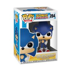 Boneco Funko Pop! Sonic The Hedgehog - Sonic com Esmeralda