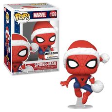 Boneco Funko Pop! Marvel Homem-Aranha Natalino