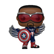 Boneco Funko Pop! Marvel Capitão América Admirável Mundo Novo - Capitão América (Sam Wilson)