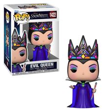 Boneco Funko Pop! Disney A Branca de Neve Live Action -  Rainha Má Vestido Roxo