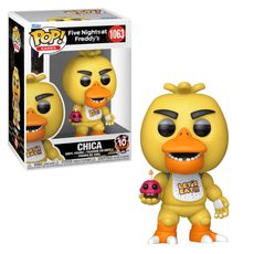 Boneco Funko Pop! Five Nights at Freddy’s 10 anos - Chica com Cupcake