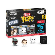 Bitty Pop! Star Wars - O Império Contra-Ataca - Princesa Leia, Snowtrooper e Boba Fett