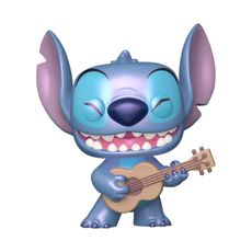 Boneco Funko Pop! Disney Lilo & Stitch - Stitch com Ukulele (Perolado)