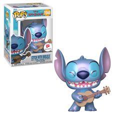 Boneco Funko Pop! Disney Lilo & Stitch - Stitch com Ukulele (Perolado)