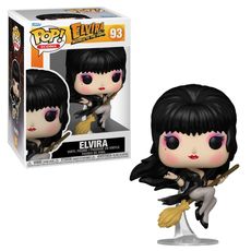 Boneco Funko Pop! Elvira: A Rainha das Trevas - Elvira na Vassoura
