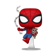 Boneco Funko Pop! Marvel Homem-Aranha e Cachorro Sandwich
