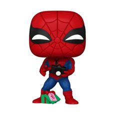 Boneco Funko Pop! Marvel Homem-Aranha com Presente de Natal