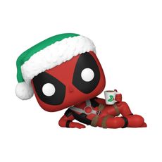 Boneco Funko Pop! Marvel Deadpool com Chocolate Quente de Natal
