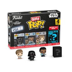 Bitty Pop! Star Wars - O Império Contra-Ataca - Darth Vader, Lando Calrissian e Luke Skywalker com Yoda