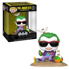 Boneco Funko Pop! Deluxe DC Comics -  Batman 85 Anos - Coringa na Praia (1989)
