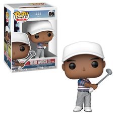 Boneco Funko Pop! Golf Tiger Woods Estreia no Tour 1992