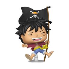 Boneco Funko Pop! Exclusivo One Piece - Luffy com Bandeira