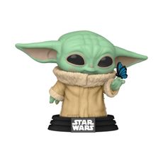 Boneco Funko Pop! Star Wars Mandalorian - Grogu com Borboleta
