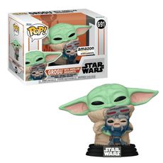 Boneco Funko Pop! Star Wars Mandalorian - Grogu com Droidsmith