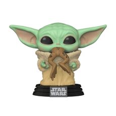 Boneco Funko Pop! Star Wars Mandalorian - Baby Yoda com Sapo
