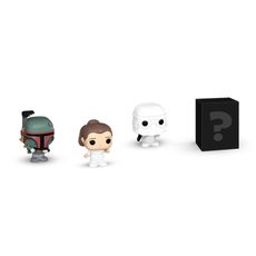Bitty Pop! Star Wars - O Império Contra-Ataca - Princesa Leia, Snowtrooper e Boba Fett