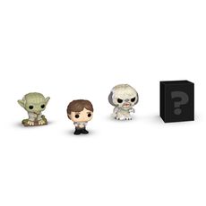 Bitty Pop! Star Wars - O Império Contra-Ataca - Han Solo, Wampa e Dagobah Yoda