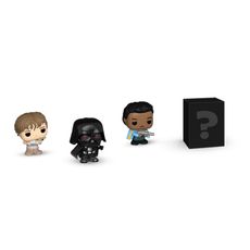 Bitty Pop! Star Wars - O Império Contra-Ataca - Darth Vader, Lando Calrissian e Luke Skywalker com Yoda
