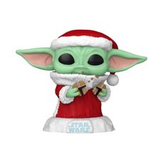 Boneco Funko Pop! Star Wars Mandalorian - Grogu com Biscoito de Natal