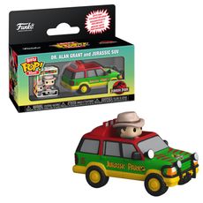 Bitty Pop! Rides Jurassic Park - Dr. Alan Grant e Jurassic SUV