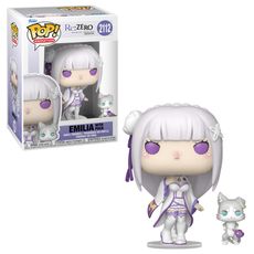 Boneco Funko Pop! & Buddy Re:Zero - Emilia e Puck