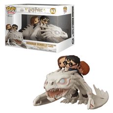 Boneco Funko Pop! Rides - Harry, Rony e Hermione no Dragão