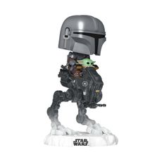 Boneco Funko Pop! Rides Star Wars - Mandaloriano e Grogu na AT-RT