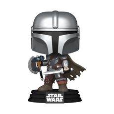 Boneco Funko Pop! Star Wars: O Mandaloriano e Grogu - Mandaloriano com Duas Armas
