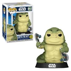 Boneco Funko Pop! Star Wars: O Mandaloriano e Grogu - Rotta, o Hutt