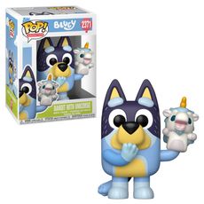 Boneco Funko Pop! Bluey  - Bandit Com Unicornio
