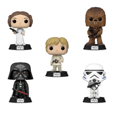 Kit 5 Bonecos Funko Pop! Star Wars