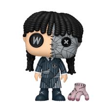 Boneco Funko Pop! Patchwork Wandinha - Wandinha e Mãozinha