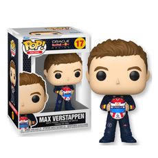 Boneco Funko Pop! Racing Red Bull - Max Verstappen Segurando Capacete